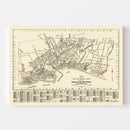 Vintage Map of Santa Cruz, California 1933