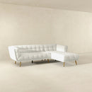 Addison - L Shape Sectional Sofa Tufted by Unique Piece Furniture