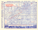 Vintage Map of Hollywood, California 1935