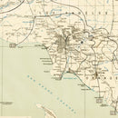 Vintage Map of Pasadena, California 1935