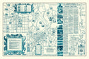 Vintage Map of Hollywood, California 1937