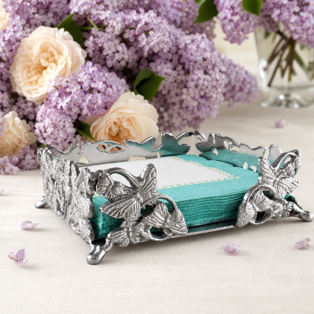 Butterfly Luncheon Napkin Box, photo 7 of 9