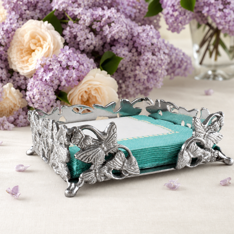 Butterfly Luncheon Napkin Box, photo 7 of 9