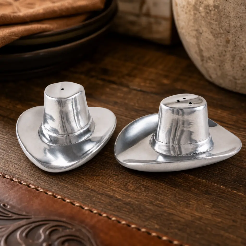 Cowboy Hat Salt and Pepper Set, photo 4 of 11