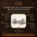 Cowboy Hat Salt and Pepper Set by Arthur Court Designs