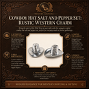 Cowboy Hat Salt and Pepper Set by Arthur Court Designs