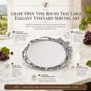 Grape Open Vine Round Tray Large by Arthur Court Designs