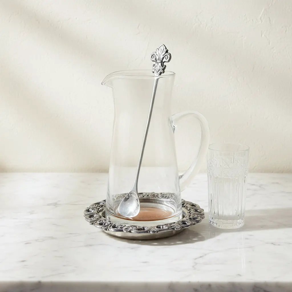 Fleur-De-Lis Pitcher Set, photo 11 of 12