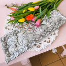 Bunny Oblong Tray by Arthur Court Designs