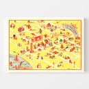 Vintage Map of Chinatown San Francisco, California 1939
