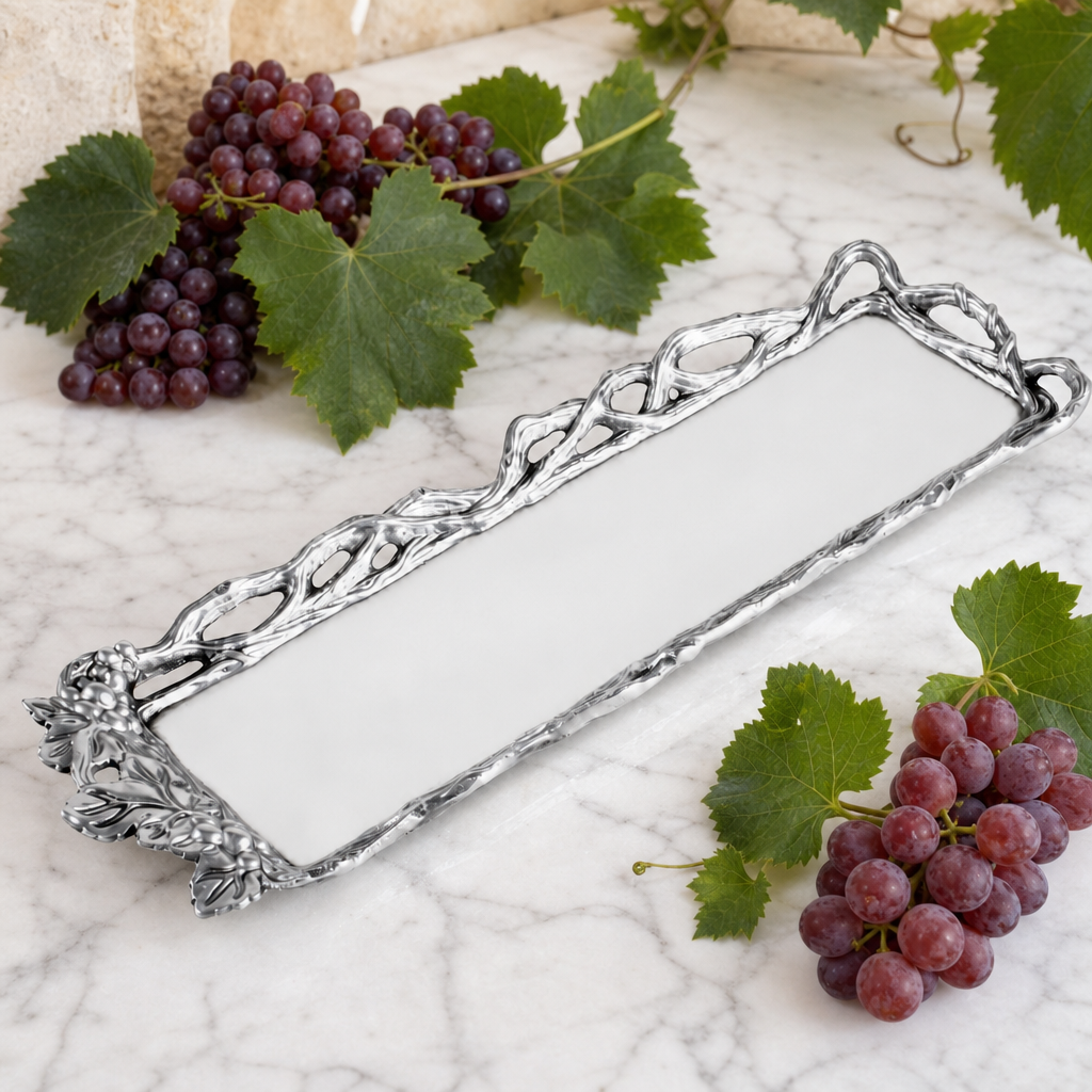 Grape Open Vine Oblong Tray, photo 3 of 12