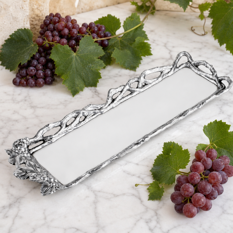 Grape Open Vine Oblong Tray, photo 3 of 12