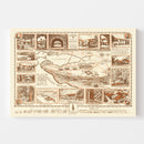 Vintage Map of Palo Alto, California 1940