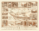 Vintage Map of Palo Alto, California 1940