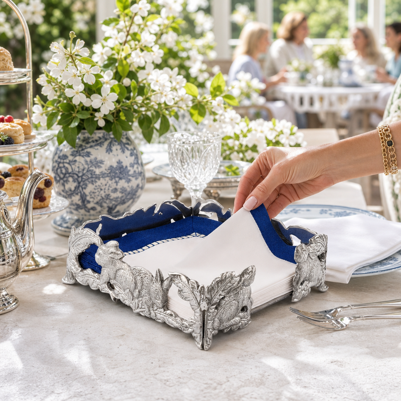 Bunny Luncheon Napkin Box, photo 4 of 8