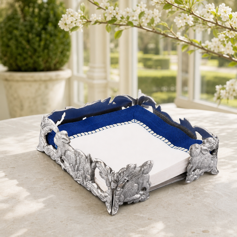 Bunny Luncheon Napkin Box, photo 2 of 8