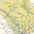 Vintage Map of Napa County, California 1940
