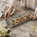 Fleur-De-Lis Oblong Tray by Arthur Court Designs