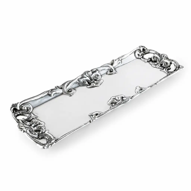 Fleur-De-Lis Oblong Tray