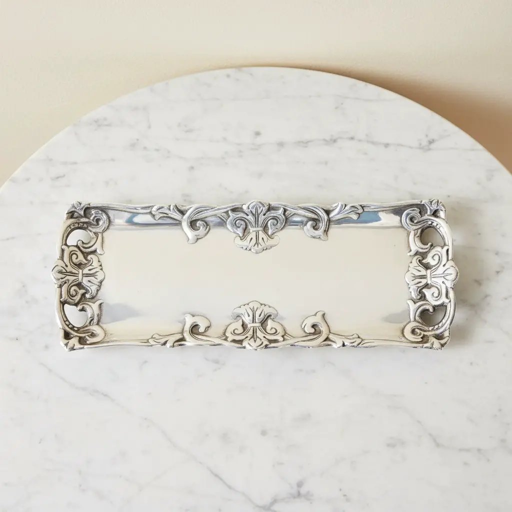 Fleur-De-Lis Oblong Tray, photo 10 of 12
