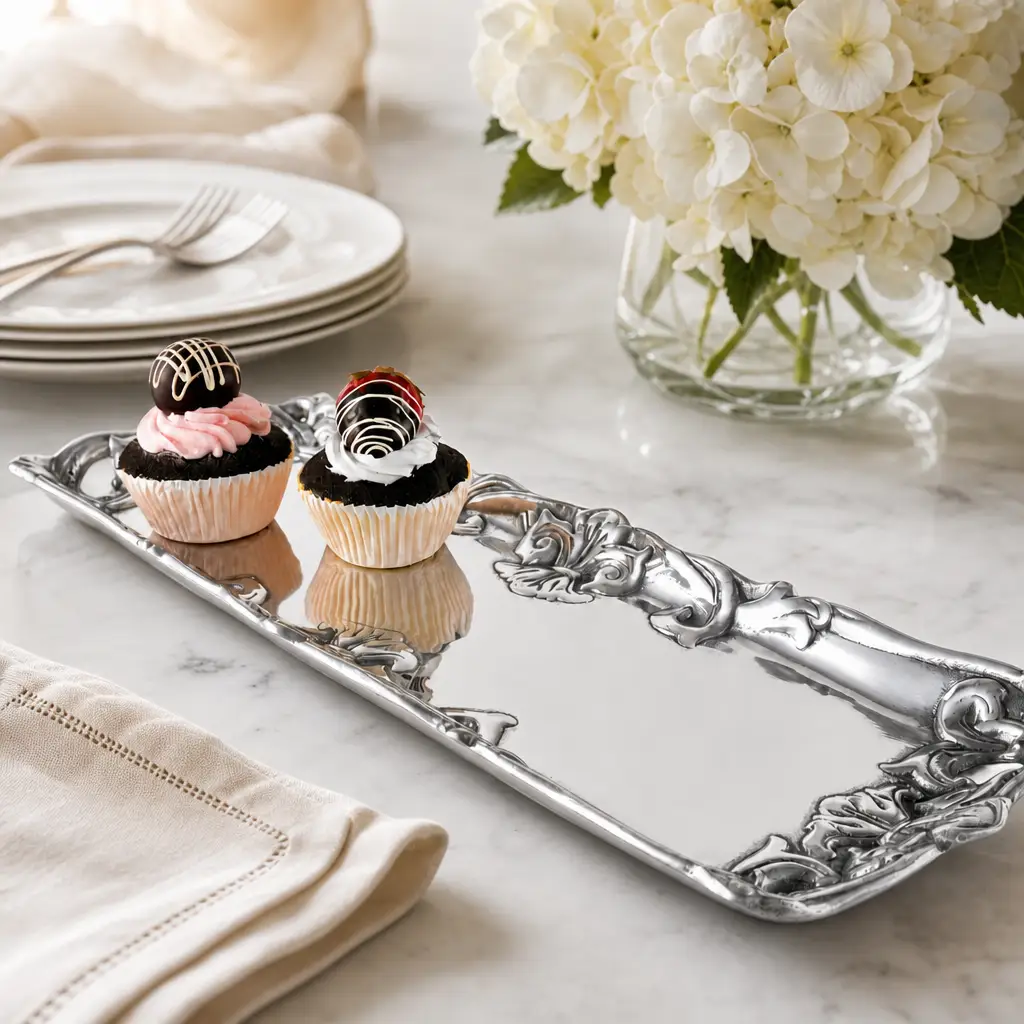 Fleur-De-Lis Oblong Tray, photo 7 of 12