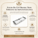 Fleur-De-Lis Oblong Tray by Arthur Court Designs