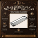 Longhorn Oblong Tray by Arthur Court Designs