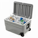 103 Quart Wheeled Cooler with Pull Handle and Drain Plug by LJGDeals