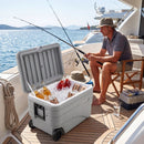 103 Quart Wheeled Cooler with Pull Handle and Drain Plug by LJGDeals