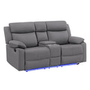 Blanche - Reclining Set With LED Lights, Speaker by Unique Piece Furniture