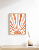 Peach rising sun