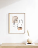 Warm abstract faces
