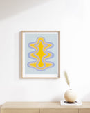 Blue and yellow shape