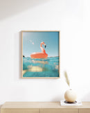Flamingo float