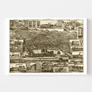 Vintage Map of Reading, Pennsylvania 1881
