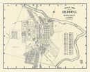 Vintage Map of Redding, California 1920