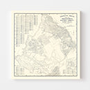 Vintage Map of Monterey, California 1920