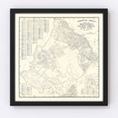 Vintage Map of Monterey, California 1920