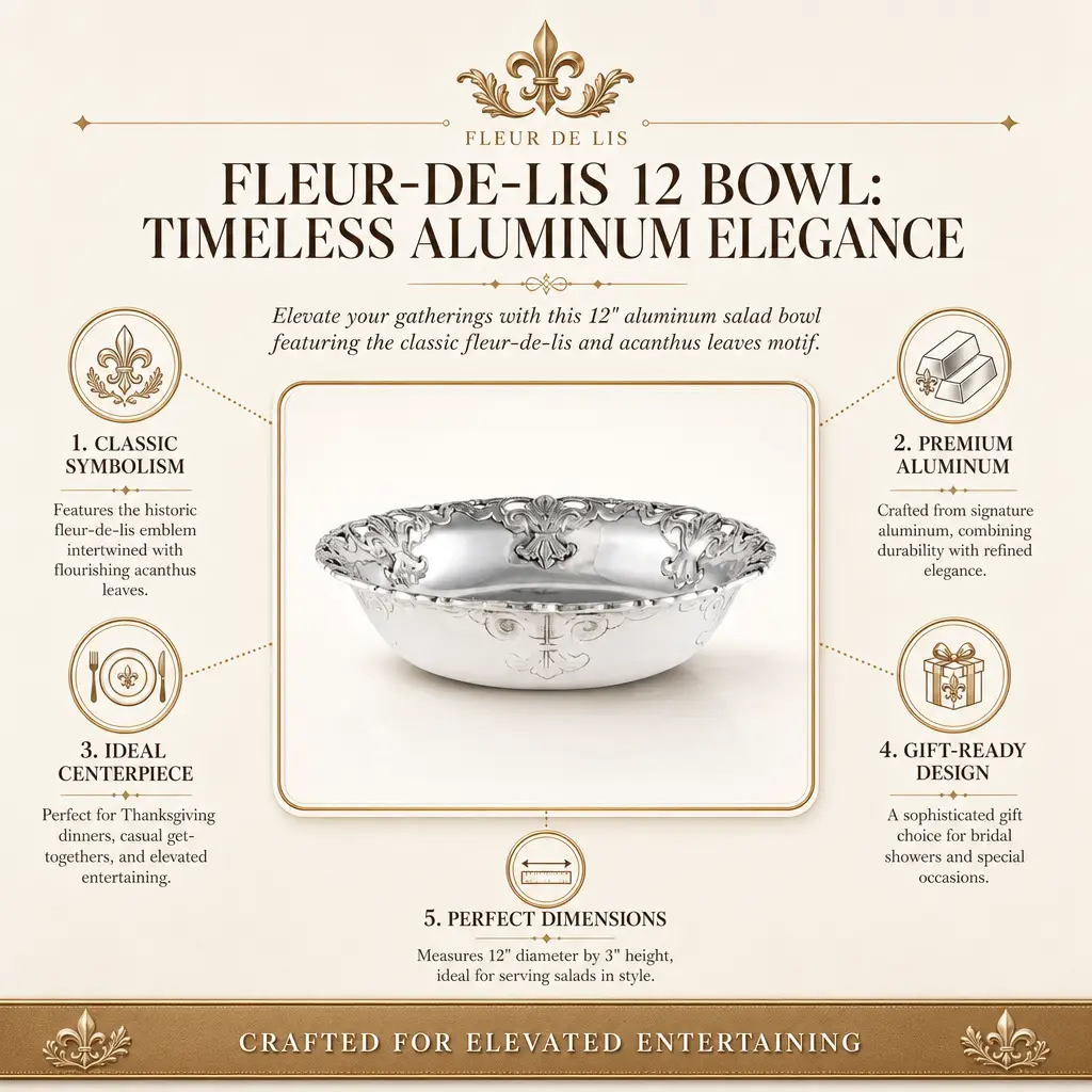 Fleur-De-Lis 12 Bowl, photo 14 of 14