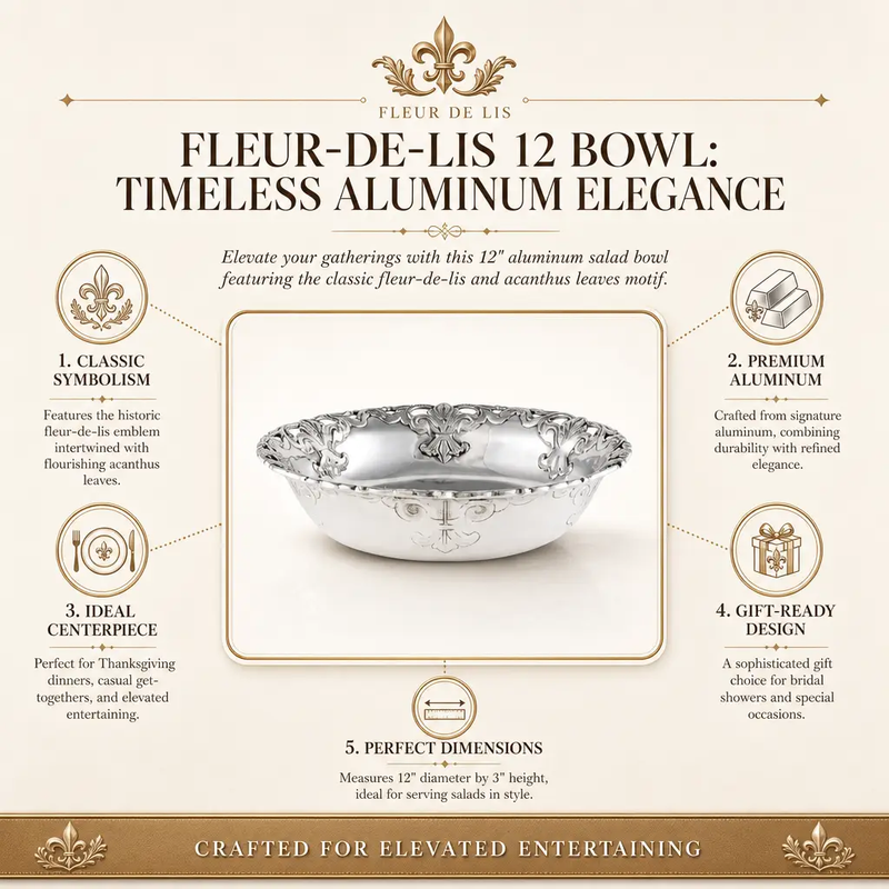Fleur-De-Lis 12 Bowl, photo 14 of 14