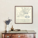 Vintage Map of Santa Cruz, California 1920
