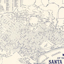 Vintage Map of Santa Barbara, California 1920