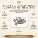 Fleur-De-Lis Condiment Server by Arthur Court Designs