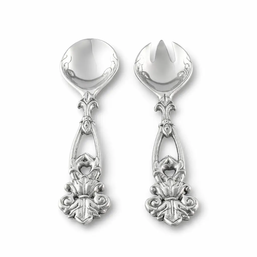 Fleur-De-Lis Open Serving Set, photo 8 of 11