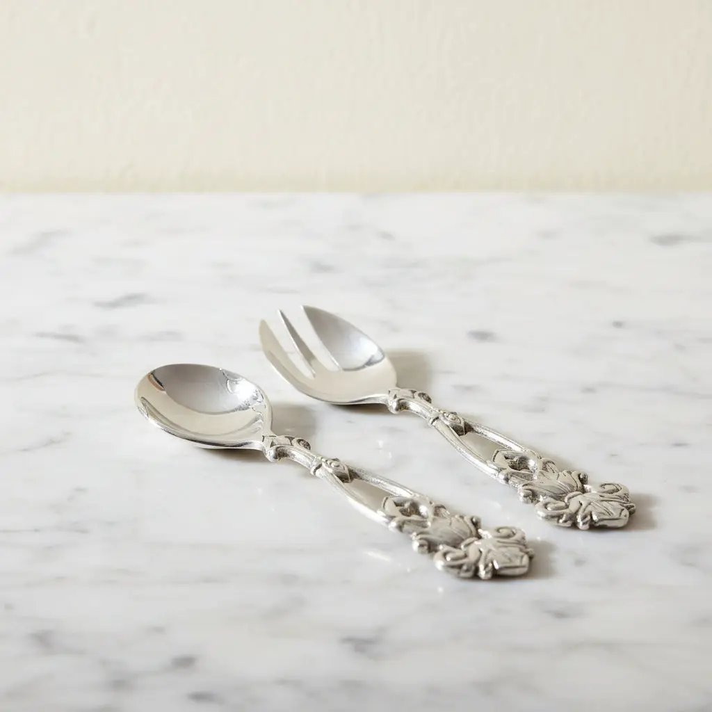 Fleur-De-Lis Open Serving Set, photo 10 of 11