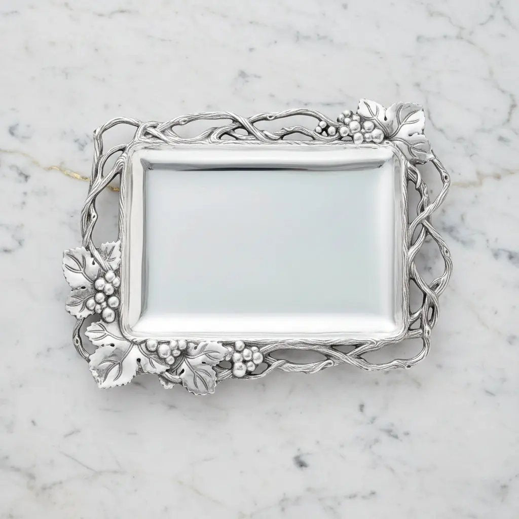 Grape Open Vine Rectangle Tray, photo 9 of 10