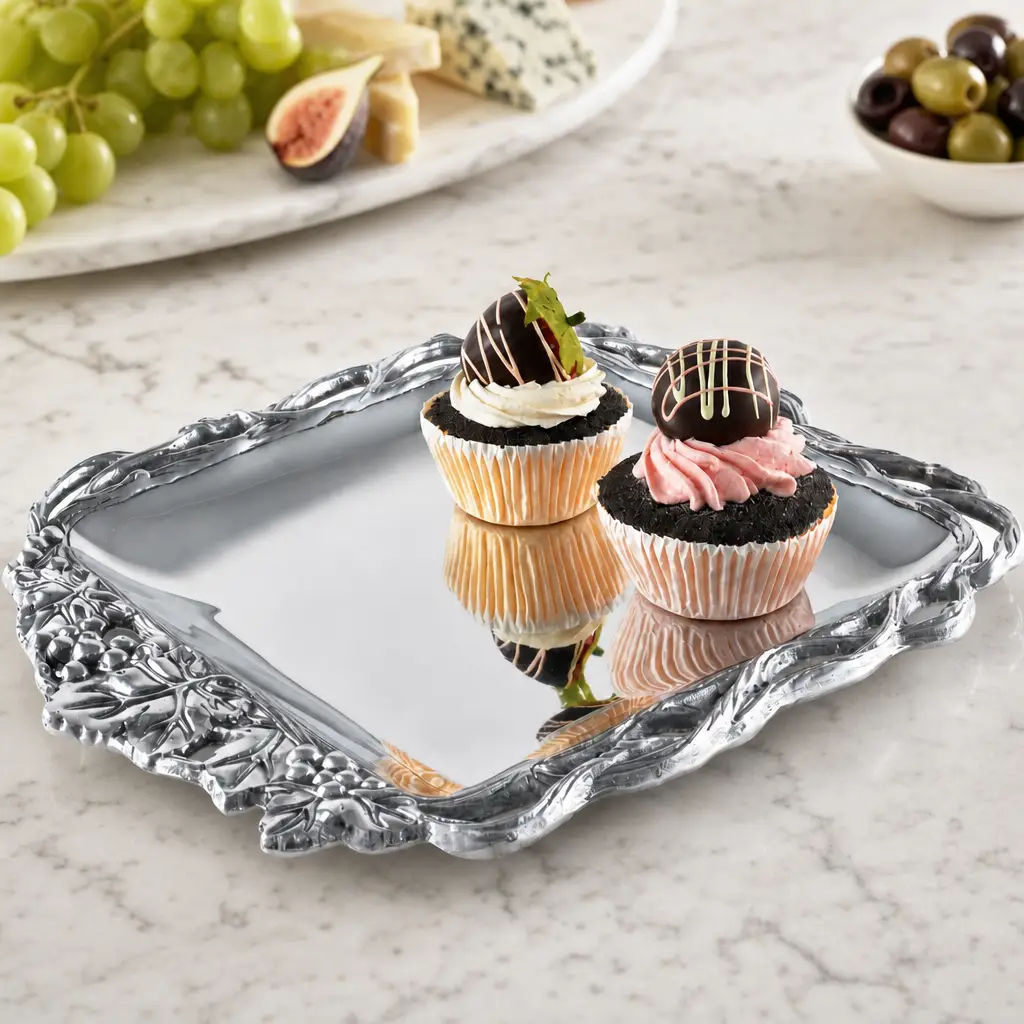 Grape Open Vine Square Tray 12, photo 7 of 11
