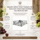 Grape Open Vine Napkin Box by Arthur Court Designs