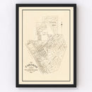 Vintage Map of Carlsbad, California 1923