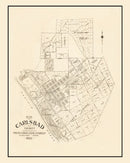 Vintage Map of Carlsbad, California 1923